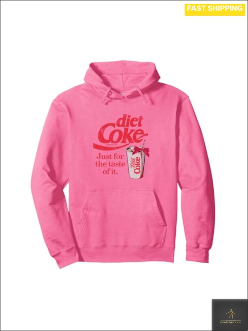 Coca-Cola Diet Coke Just For The Taste Of It Pullover Hoodie Classic Fit